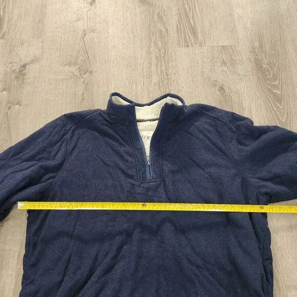 Orvis 1/4 Zip Heavyweight Pullover Fleece Sherpa Lined Sweater Mens Size XXL 2XL - Picture 12 of 13